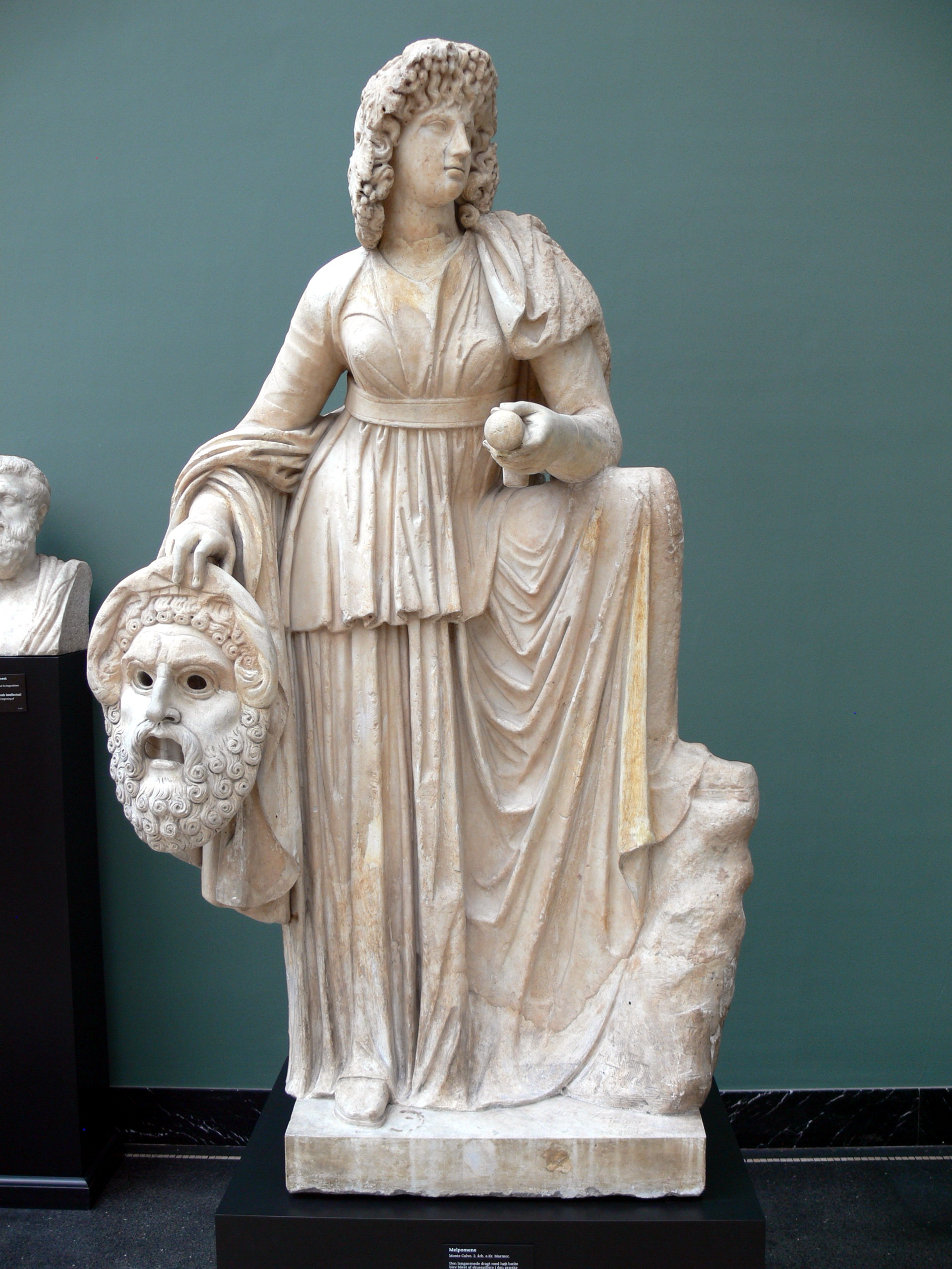Roman statue of Melpomene, 2nd century AD.