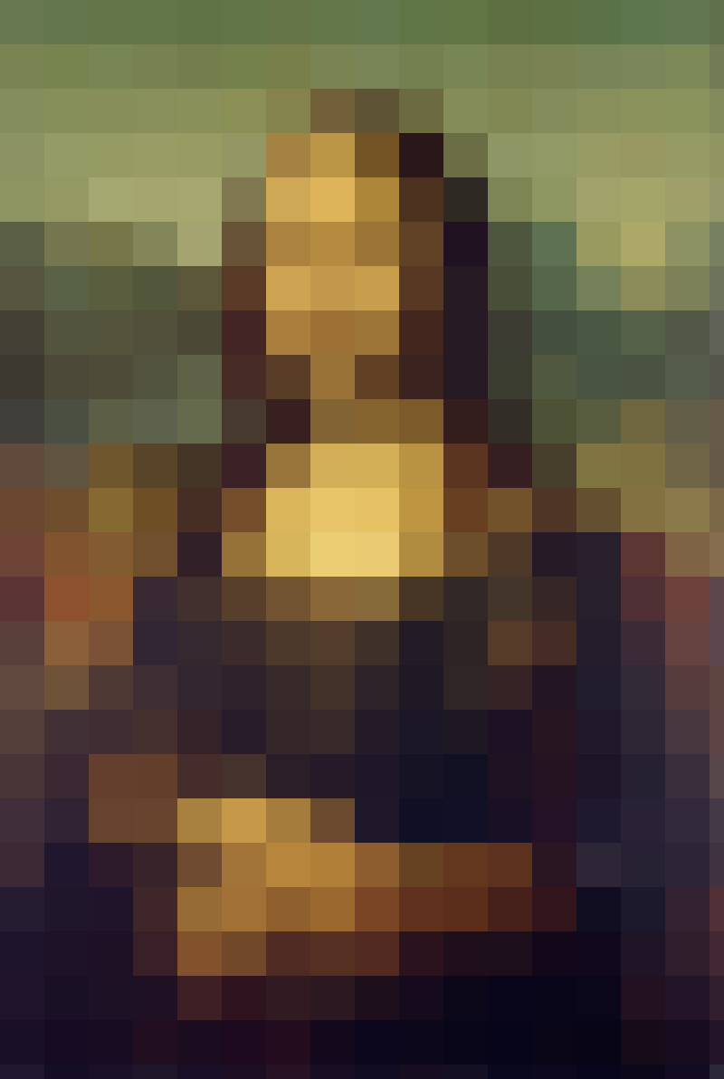 Mona Lisa Simplified Color Palette