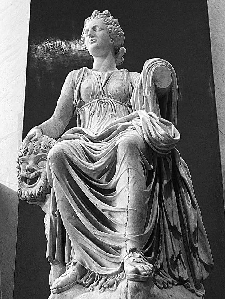 Roman statue of Thalia from Hadrian's villa, now at the Prado Museum (Madrid)