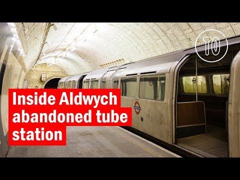 Inside abandoned Aldwych station