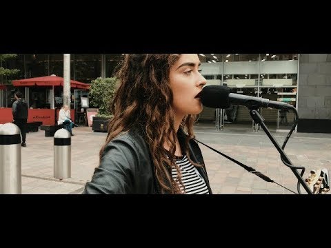 AMAZING!! 18yr old busker noticed by David Bowies record producer!!!! // STREET SESSIONS