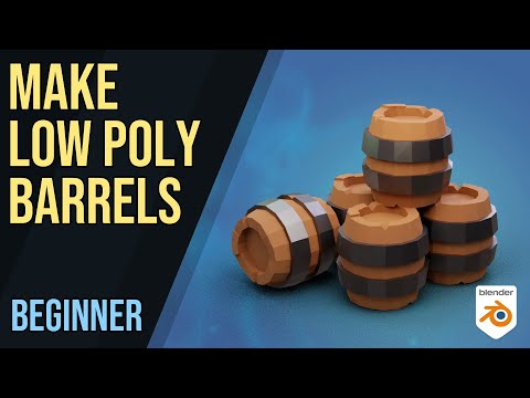 Make A Low Poly Barrel
