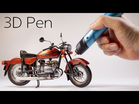 [3D pen] Making a motorcycle.(URAL, BMW)