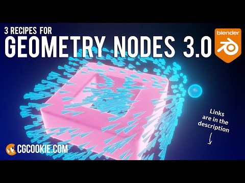 3 Node Recipes To Get You Started In Blender Geometry Nodes 3.0