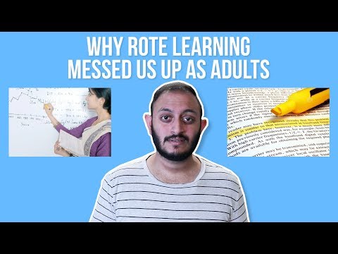 Rote Learning Messed Me Up As An Adult