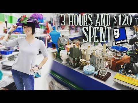 3 Hours and $120 Spent at Goodwill! | Thrifting Vintage and Antiques for Resale