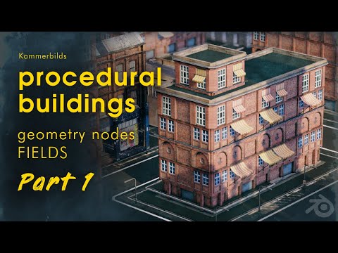 Blender: procedural buildings with geometry nodes fields | pt. 1