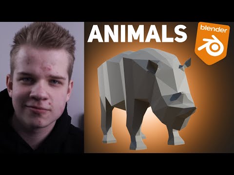 How to make a LOW POLY Animal in BLENDER!
