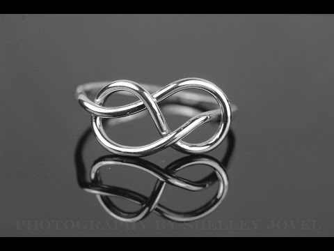 Sterling silver infinity ring tutorial well demonstrated