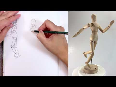 How To Use a Wooden Drawing Mannequin