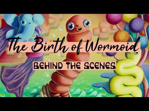 Behind the Scenes for The Birth of Wormoid ✿ making sculptures for a pop surreal painting