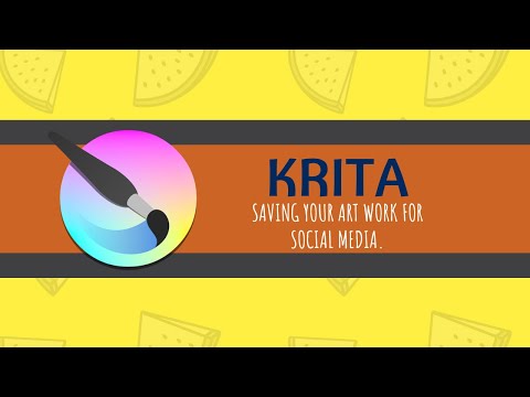 Krita Tutorial | Saving Artwork For Social Media