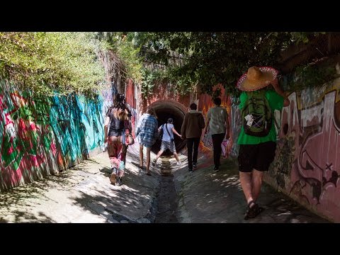 Team exploring Melbourne's 'Maze Drain'