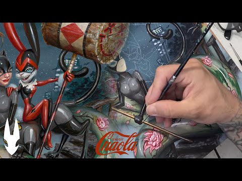 Harley Quinn, Cat Woman and Poison Ivy get a Craola Makeover in this time-lapse Painting