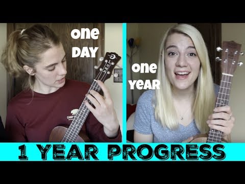 My ukulele progress after 1 year!
