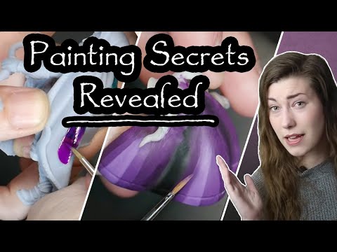 Painting Secrets Revealed, Thinning your paint, Layering, Wet Blending + more