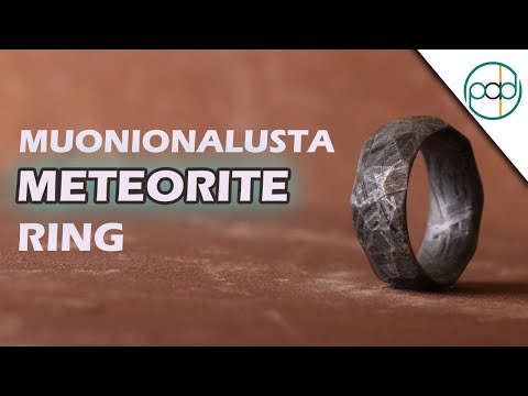 Making a Meteorite Ring with Obsidian Facets