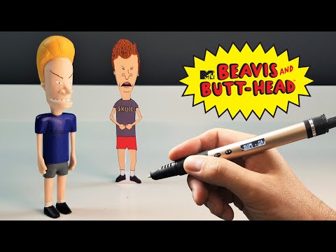 Beavis (and Butt-head) - 3D pen creation