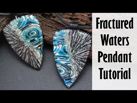 Polymer Clay Project: Fractured Water Pendant Tutorial