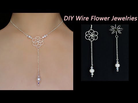 How to Make Wire Wrapped Flower Necklace