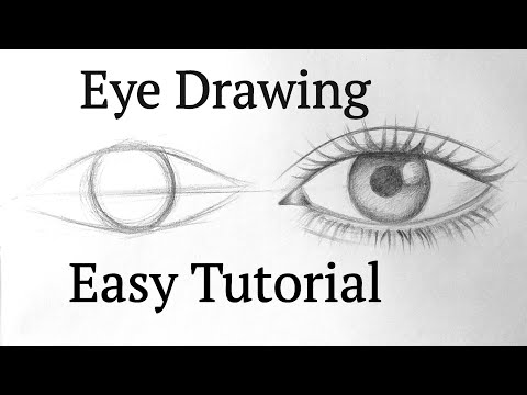 How to draw an eye/eyes easy step by step for beginners Eye drawing easy tutorial with pencil basics