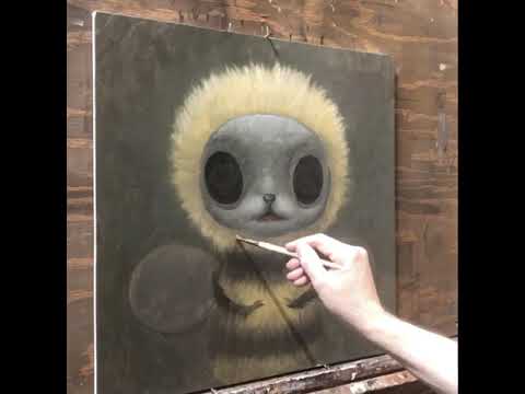 Bee painting time lapse Mark Ryden