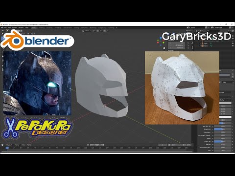 Cómo hacer Papercraft con Blender 2.9 y Pepakura Designer 4 (Use Mesh > Cleanup > Merge By Distance, to fuse the vertices at 10:00)