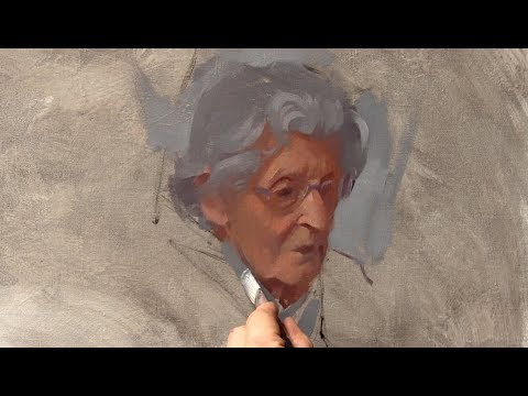 Painting an Alla Prima Portrait of My Grandmother