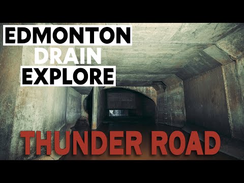 Exploring the Thunder Road storm drain in Edmonton