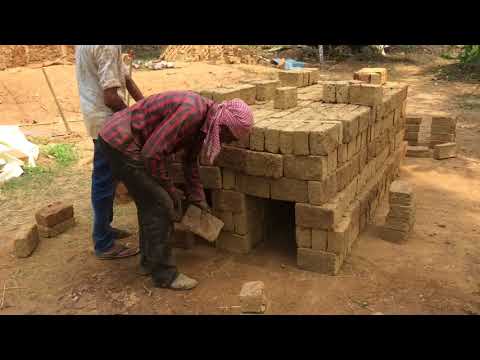 Firing Home-made Mud Bricks