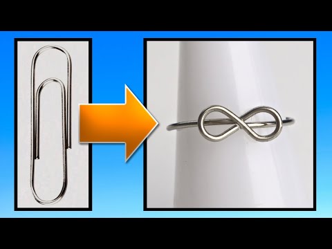 Infinity Symbol Paperclip Ring