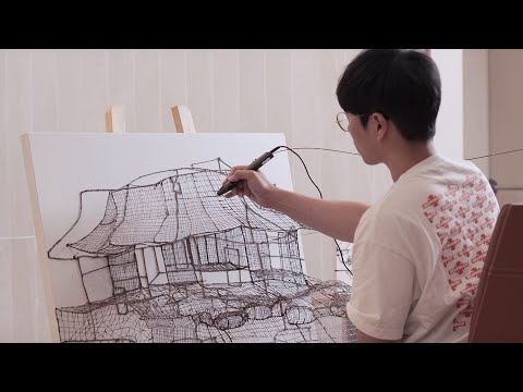 Making a house with a 3D pen