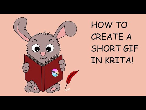 Krita 5.0 - How to create a short animated GIF in Krita - Step by Step