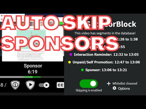 How to use SponsorBlock - Skip Sponsors Automatically (Browser Extension)