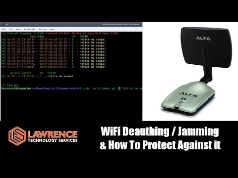 WiFi Deauthing (disconnect everyone from WIFI, and capture WIFI passwords as they reconnect.)