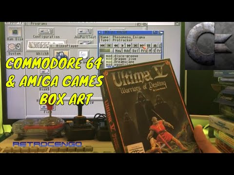 Commodore 64 and Amiga games Box Art