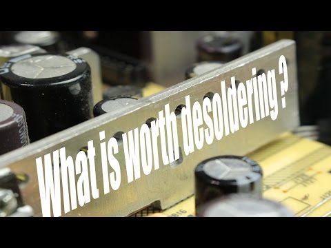 What is worth desoldering from old electronics?
