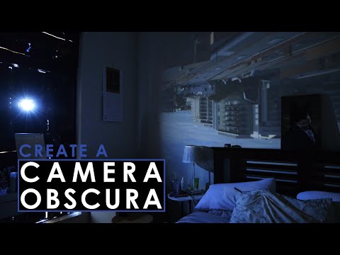 Create a CAMERA OBSCURA at home and put yourself inside a camera!