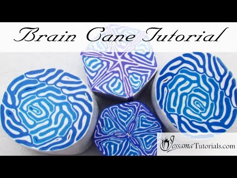 Easy Polymer Clay Cane: Brain Cane Tutorial