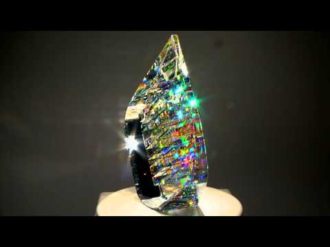 Optical Glass Sculptures by fine art glass artist Jack Storms