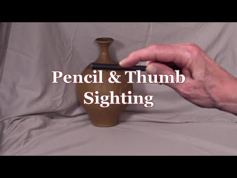 Pencil and Thumb Sighting