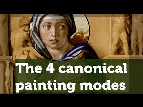 The four canonical painting modes of the Renaissance