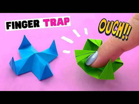 Origami finger trap