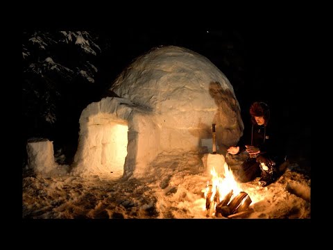 HOW TO BUILD An Alaskan Igloo Snow Shelter