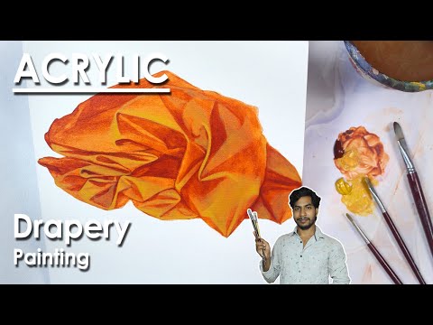 How to Paint Drapery in Acrylic