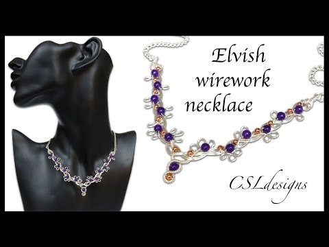Elvish wirework necklace