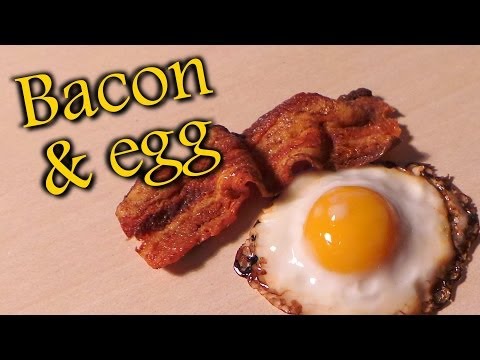 Polymer Clay Fried Egg & Bacon Tutorial