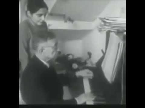 Great Philosopher Jean Paul Sartre, plays the piano.
