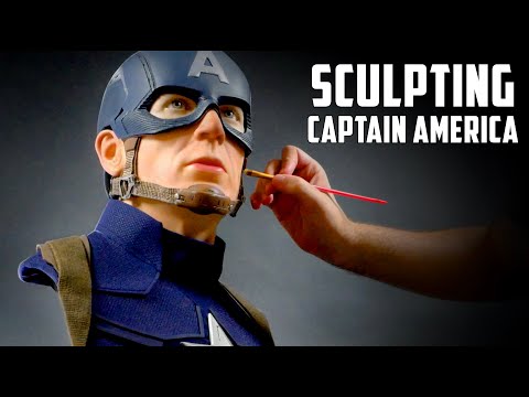 Captain America Sculpture Timelapse - Civil War