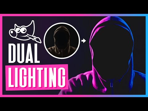 Create A Dual Lighting Effect with GIMP